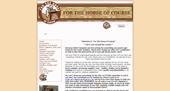 Desktop Screenshot of forthehorseofcourse.com